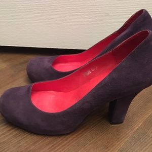 Purple suede shoes Jeffrey Campbell